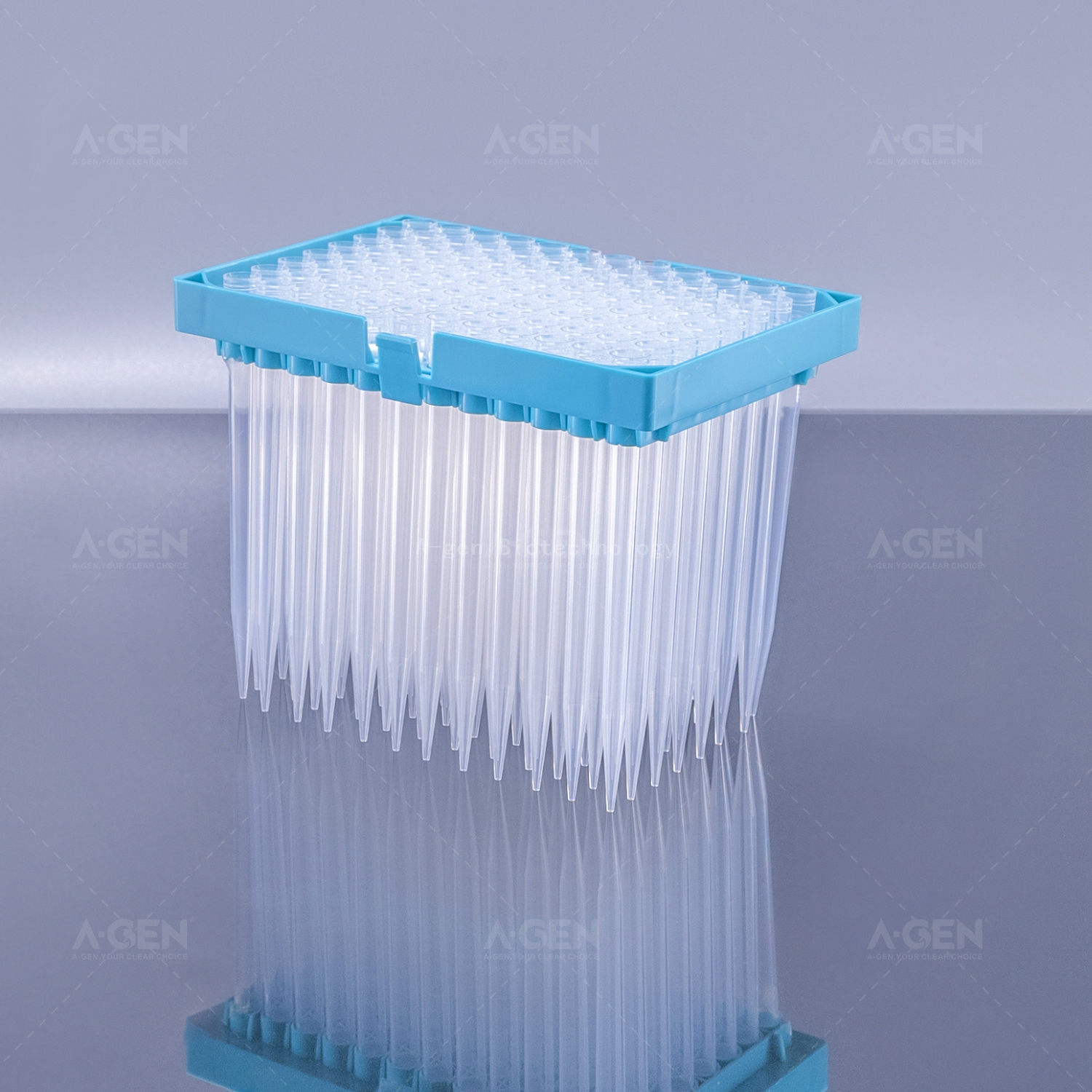 Low Retention Hamilton Pipette Tip 1000μL Sterile Clear PP Pipette Tip in Rack for Liquid Transfer With Filter 