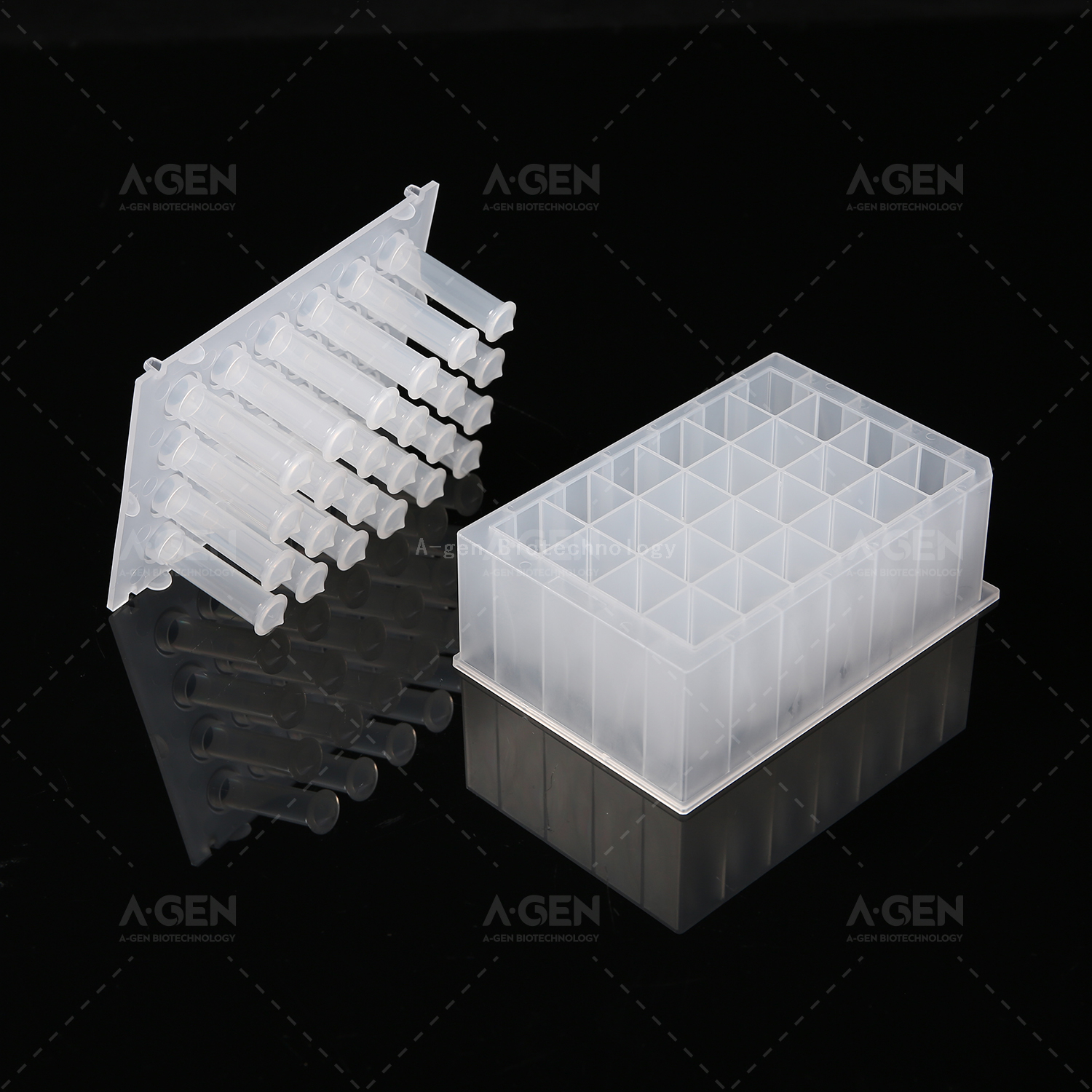 10ml 24 Square-Well Extraction Plate Conical Bottom