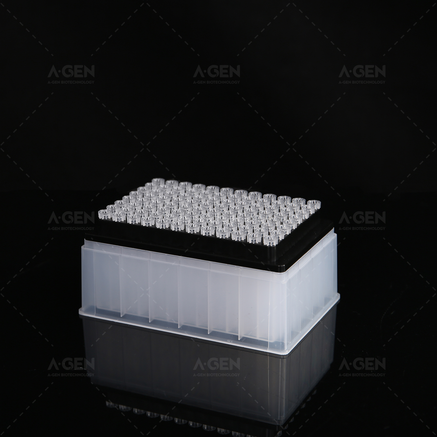Agilent 250μL Transparent Pipette Tip (Racked,sterilized, Low Retention) for Liquid Transfer VT-250-RSL No Filter