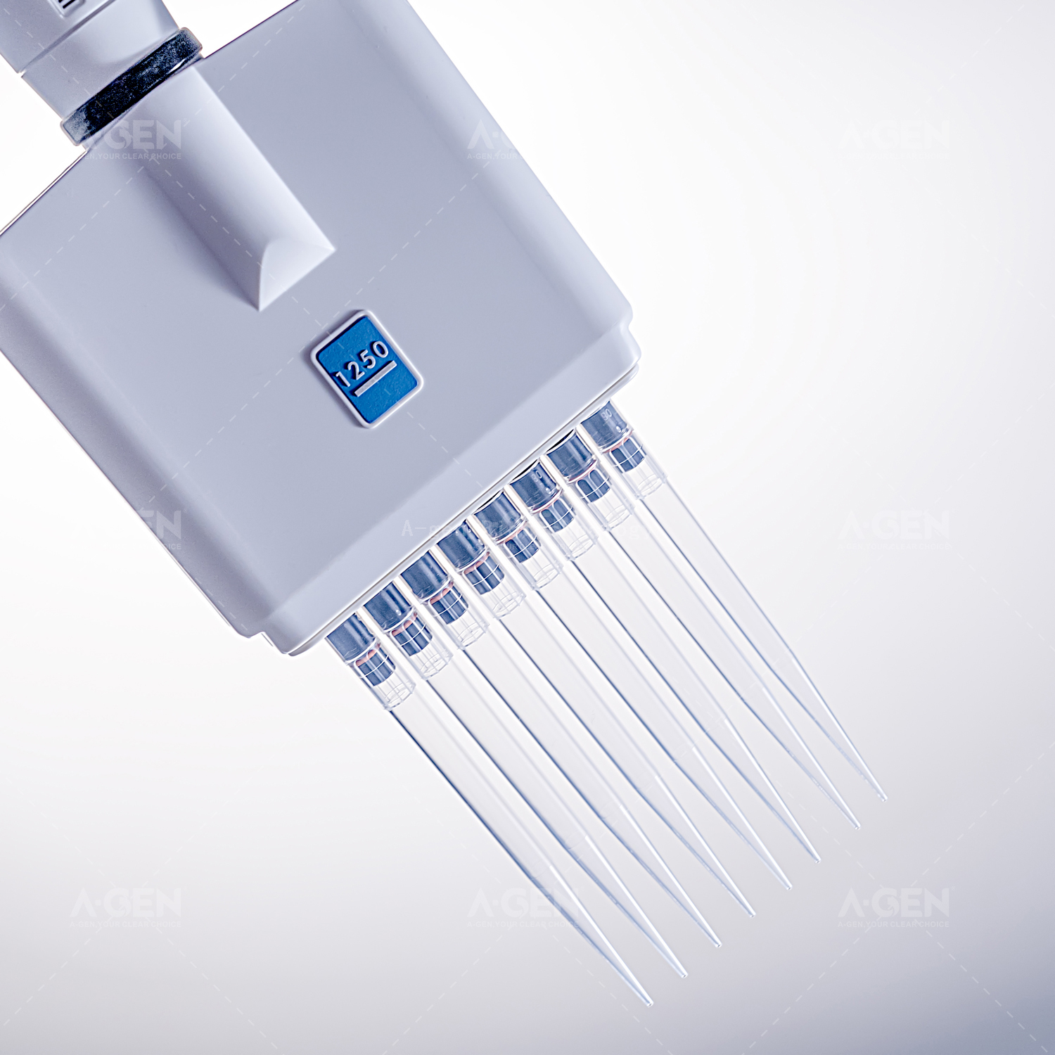 Agen Sterile Low Retention 96 Integra Pipette Tips 1250uL In Rack