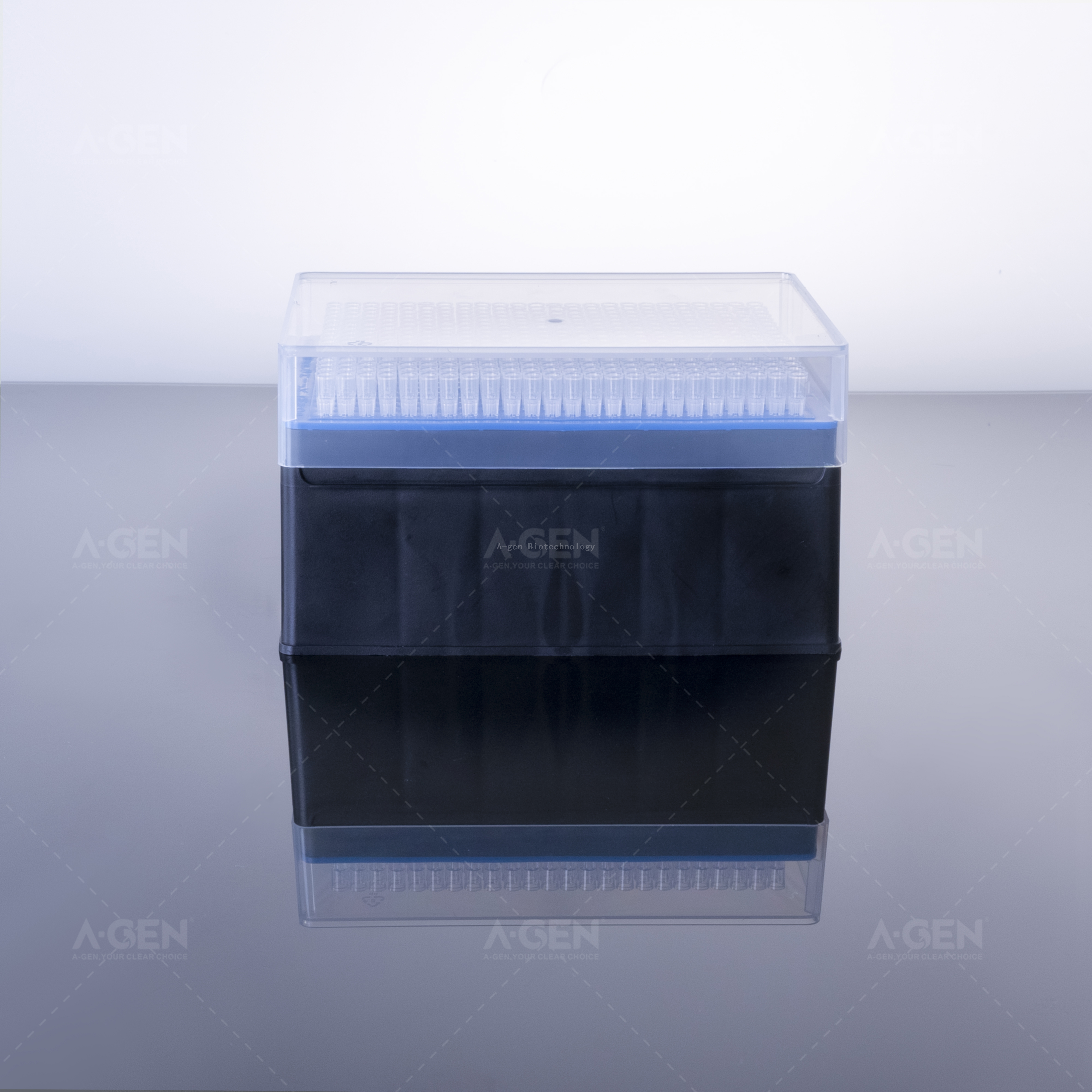 125uL Transparent Sterile 384 Integra Pipette Tips SBS Rack Package